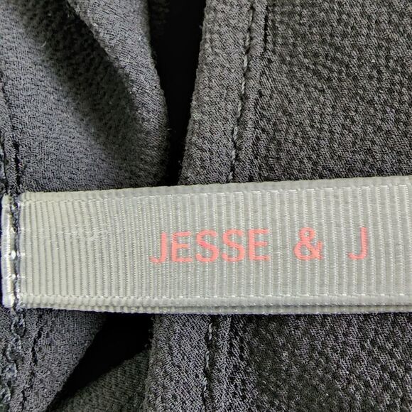 JESSE AND J LACE UP SHEER CAMI DRESS SIZE SMALL BLACK - Picture 5 of 7